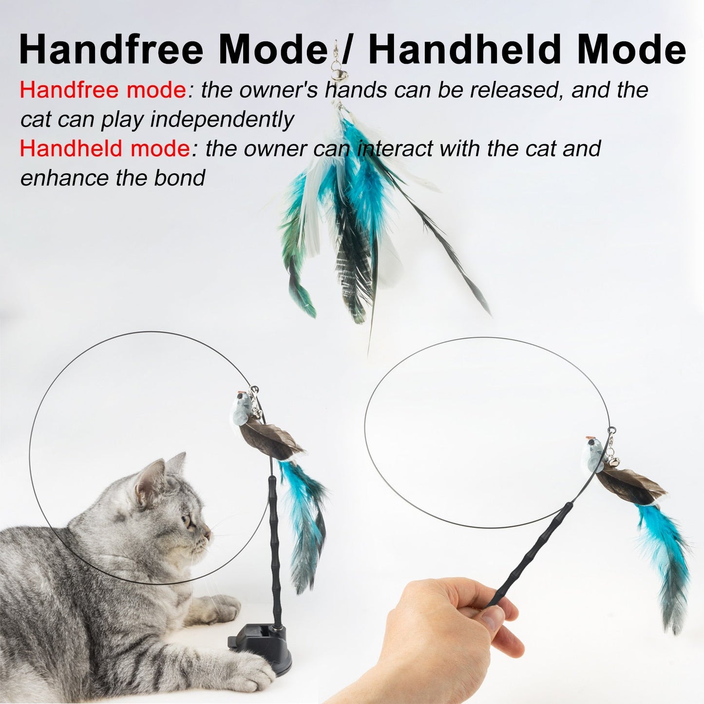 Interactive bird toy for cats