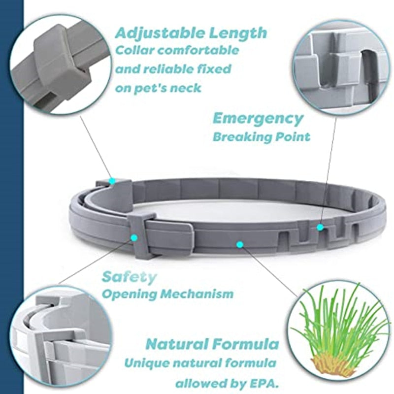 Extendable flea collar for pets