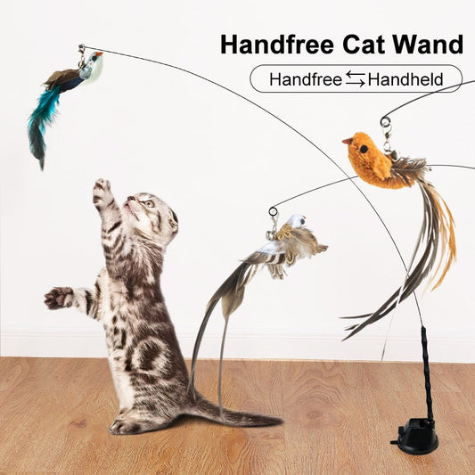 Interactive bird toy for cats