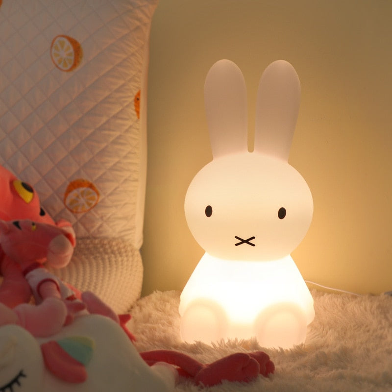 Cute Rabbit LED Night Light Remote Control