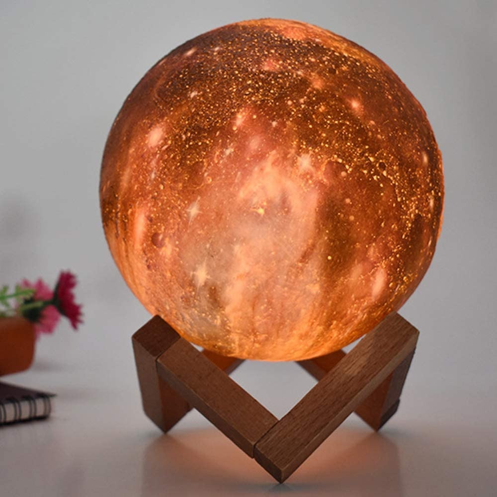 3D Printing Recharging Galaxy Lamp with Touch and Remote Control